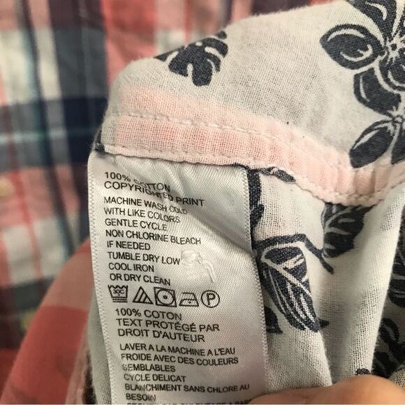 Tommy Bahama 100% cotton plaid duo print button up shirt XL - Picture 7 of 7